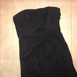 Black chiffon bridesmaid dress